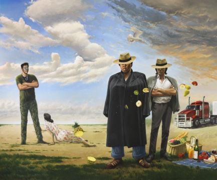 毕建业《午餐》 200×240cm 布面丙烯 2021 