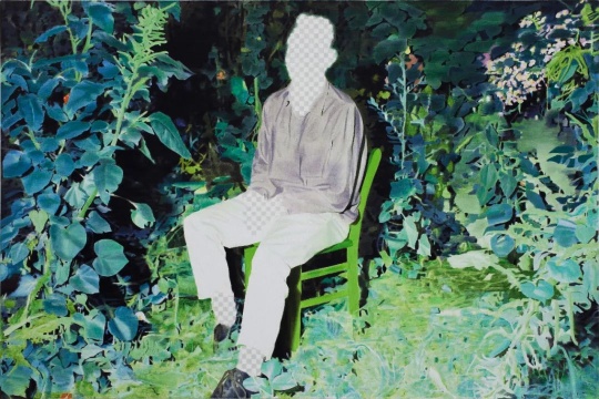 王强《讲故事的人 》140×210cm 布面丙烯&nbsp; 2012 &copy; 王强, 图片由艺术家和空白空间提供 