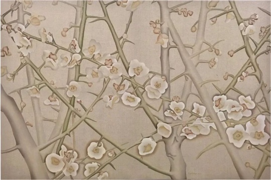 任诒春《红杏枝头》&nbsp;150×100cm &nbsp;布面油画 2021&nbsp;&copy;&nbsp;任诒春,&nbsp;图片由艺术家提供 