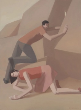 郑孟强《赤岸》150×110cm 布面油画 2021&nbsp;&copy; 郑孟强,&nbsp;图片由艺术家提供 