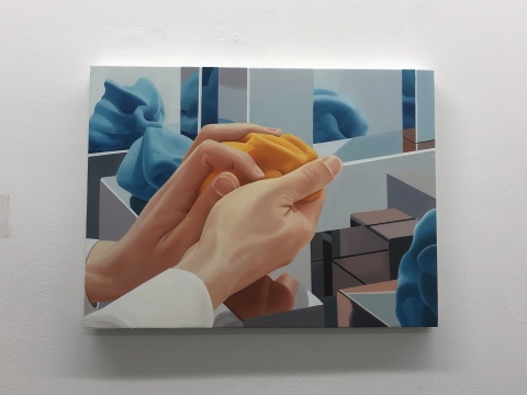 梁浩《火焰的形状》 40×30cm 布面油画 2021 