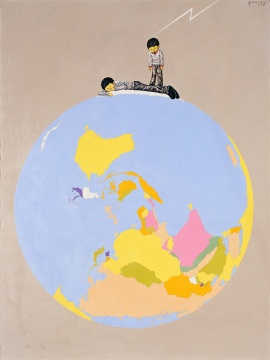 李继开 《孤独的行星》 200×150cm 布面丙烯 2009 
