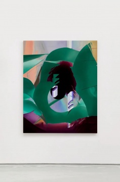 王文婷 《熔岩上的迷藏》 200×160cm 布面油画&nbsp; 2022&nbsp; 