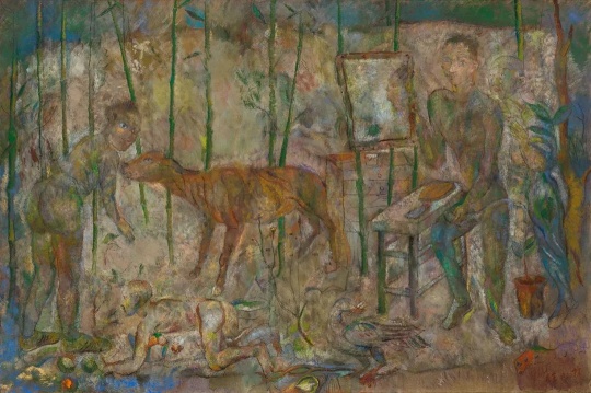 任小林 《绿竹》 100×150cm 布面油画 2022&nbsp; 
