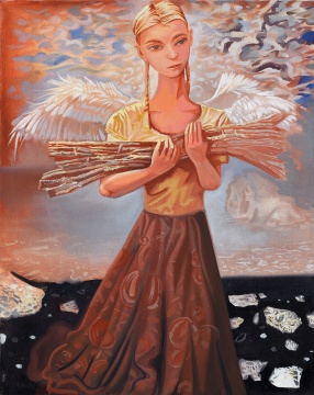 熊宇 《海与岸》 2020 布面油画 50×40cm&nbsp; 