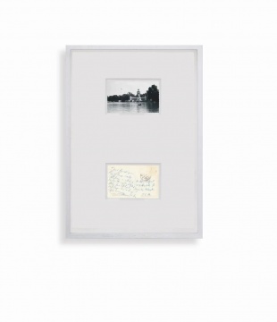 《昨日以前》No.13，35 x 50 厘米，2018 &nbsp;银盐黑白照片，实寄明信片 