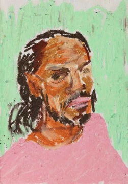 《居民》16.6×13.1cm&nbsp;纸本油画棒 2021 