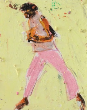 《居民》6×7.5cm 纸本油画棒 2021 