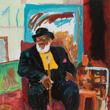 《居民-教父》168×168cm 布面油画 2021 