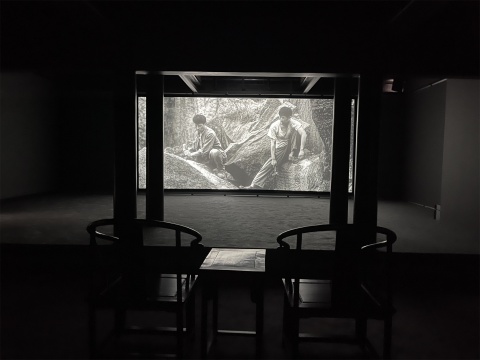 杨福东《愚公移山》展览现场 