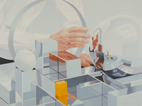 《关于建筑的风景》120×160cm &nbsp;布面油画&nbsp;2020&nbsp; 