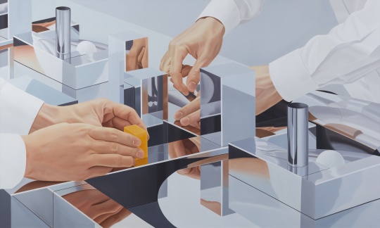 《第三双手》150×250cm&nbsp;布面油画 2021 