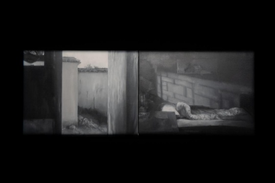 《小城之春》布面油画 2015&nbsp;图片来源：艺术家提供 