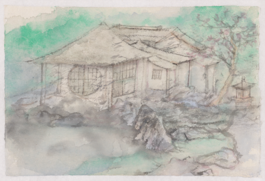 《六义园2》&nbsp;27.3x18.5cm&nbsp;纸本设色&nbsp;2022 