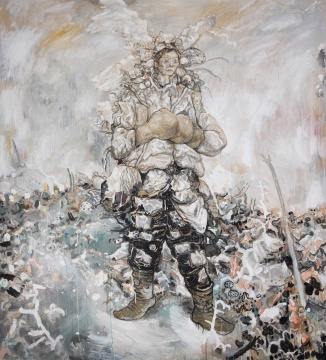 《巨人》205.5 × 185.5 cm 布面丙烯&nbsp; 2019 