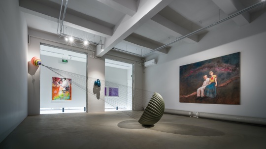 “光环上的石子”展览现场&nbsp;七木空间 北京 2022 