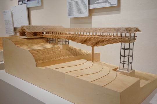 梼原木桥博物馆&nbsp;建筑模型 