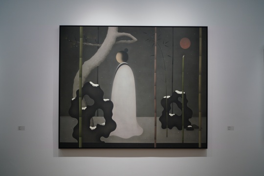 《竹林中之三》绢本设色 171×207cm&nbsp;2022&nbsp; 