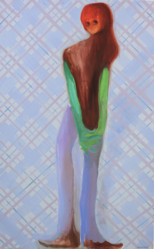 孟阳阳《迷宫游戏1》布面油画 100×160cm 2022&nbsp; 