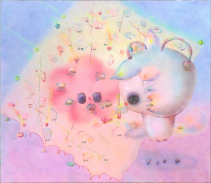 《记》150×131cm 布面丙烯、树脂 2022 