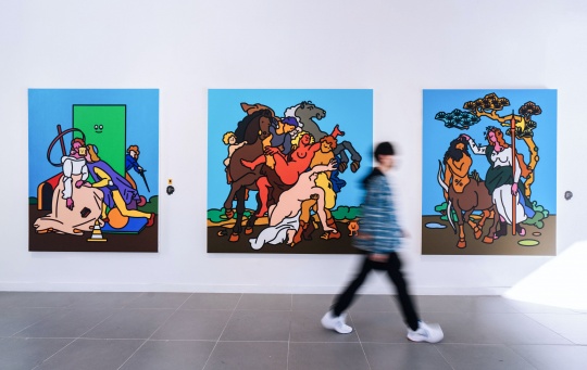 “永不碎边”展览现场&nbsp;香港中文大学（深圳）大学艺术中心TC101SPACE 
