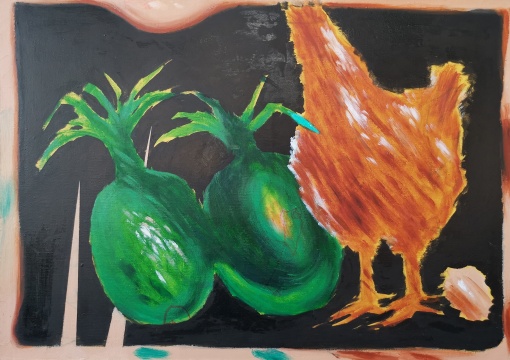 《静物1#》50X70CM 布面油画 2021