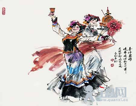 火热的彝族舞蹈